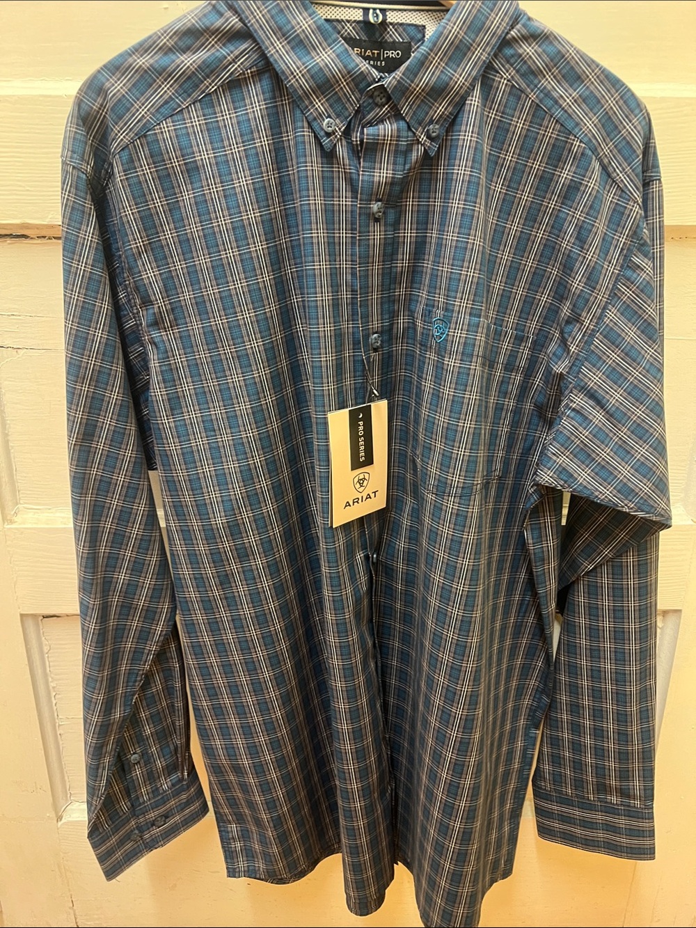 NWT M’s Ariat Pro Joaquin LS Shirt- Navy